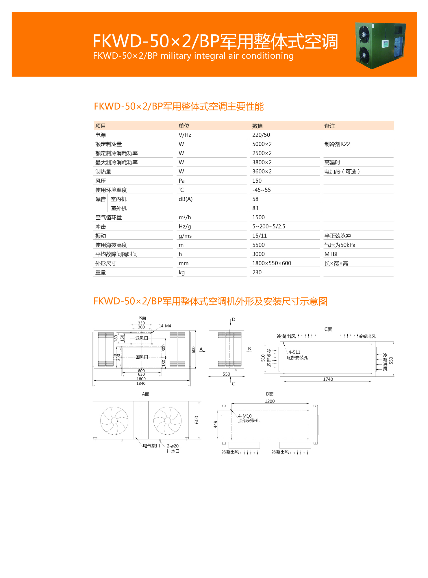 FKWD-50整体空调