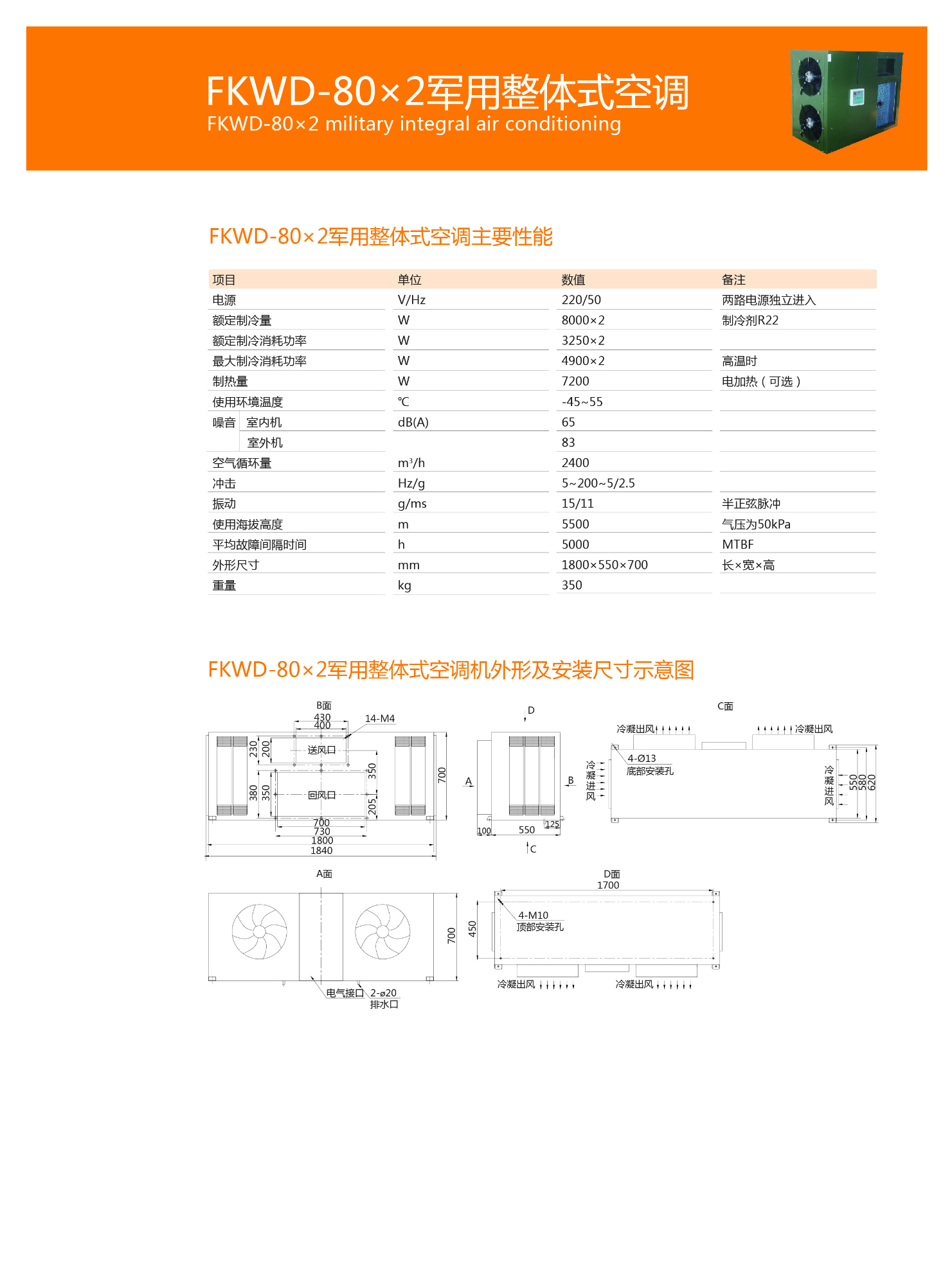 FKWD-80整体空调